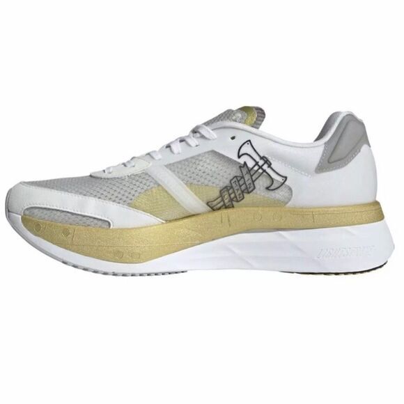 Adidas Adizero Boston TME Running Training Shoes Men's White Gold GY4929 - Picture 2 of 7